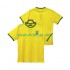 Camisola Brasil 1970 Retro Homem Equipamento Primeiro Manga Curta